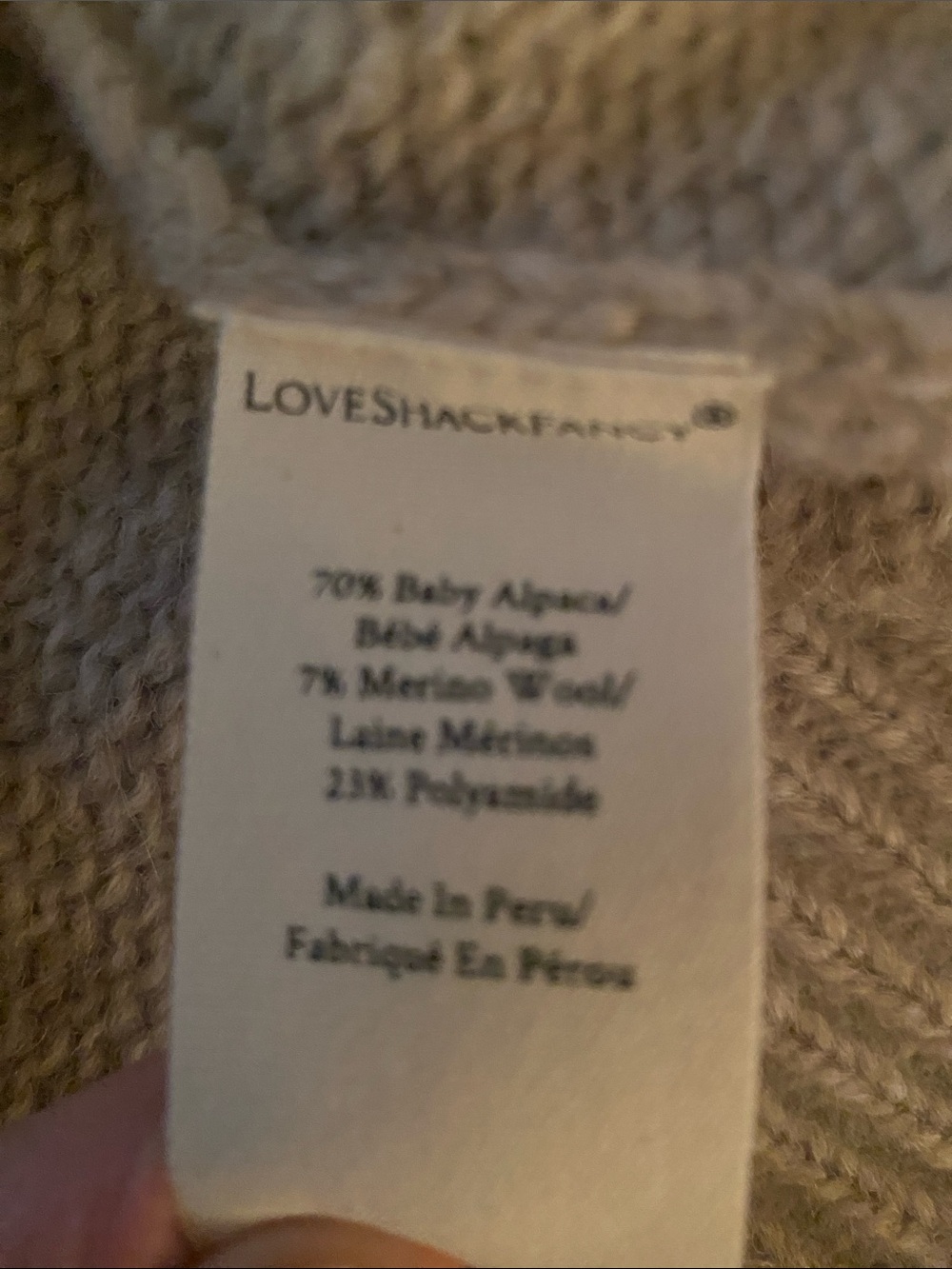 Love shack fancy XL NWT Rosie pullover sweater - Picture 8 of 8